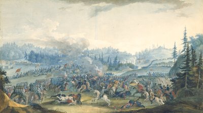 A Scene from the Russian-Turkish War by Gavril Sergeyevich Sergeyev